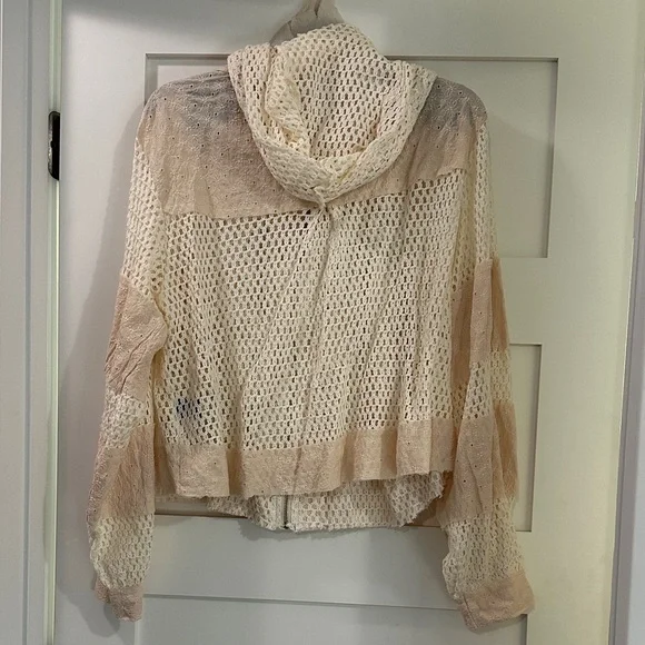 POL Cream and Tan Patchwork Utility Jacket